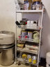 溢彩年华  厨房置物架落地零食收纳推车可移动卫生间家用蔬菜储物架1061WH 实拍图