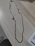 佰誉银家 送证书99足银男士项链个性短款元宝链锁骨链挂链无吊坠 韩版长款 粗约2.8毫米/60厘米/20克/送证书 实拍图