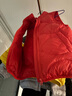 鸭鸭（YAYA）儿童羽绒马甲男女童背心秋冬季中大童装轻薄青少年学生外套WJ 红色 140 实拍图