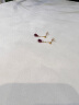 若华（RUOHUA）凤羽 刻面红宝石耳环18K金本命年酒红色3.5-4.5mm 晒单实拍图