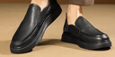 他她Tata软底商务休闲皮鞋黑色英伦增高真皮爸爸鞋高端男VVK02DM4 40 实拍图