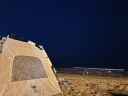 骆驼帐篷户外便携式折叠全自动露营黑胶防雨防晒野餐帐篷A027-2奶酪色 晒单实拍图