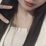伊黛儿925银心跳项链女轻奢简约小众设计锁骨链520情人节生日礼物送女生 L0177跳动的心银项链 实拍图