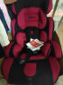 艾星 儿童汽车安全座椅加强防护宝宝安全座椅ISOFIX  9个月-12岁 红色+ISOFIX带 实拍图