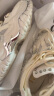 HR【液态金属】赫莲娜老爹鞋女2024春夏新款真皮网面透气休闲运动鞋 米白色（透气网面款） 36 晒单实拍图