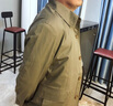 老爷车中老年纯棉男士夹克男外套爸爸装春秋季男装休闲上衣服 29248灰绿色 XL (180) 建议135-150斤 实拍图
