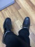 波图蕾斯男士镂空洞洞系带商务休闲皮鞋透气凉鞋男 P9839 黑色(凉鞋) 38 实拍图