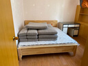 蔚虎 床实木床双人床北欧风格日式民宿公寓经济主卧婚床 实木床+乳胶弹簧床垫+床头柜*1 1.8*2米框架款 实拍图
