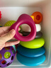 比乐（B.）比乐btoys宝宝叠叠乐婴幼儿套圈圈玩具彩虹塔软积木益智早教6月 叠叠乐+触感球 实拍图