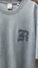 GXG男装 龚俊同款 双色潮流圆领短袖T恤时尚个性舒适 2023年夏季新款 灰蓝色1 XL 实拍图