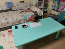 希伯熊 儿童桌子幼儿园套装塑料小桌椅宝宝学习吃饭孩子书桌游戏升降 120薄荷绿升降一桌一椅带加固 实拍图