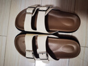 九寸阳光勃肯鞋女夏季外穿半拖鞋博肯鞋勃肯鞋女夏季外穿半拖鞋博肯鞋 米色 36 实拍图