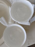 瓷秀源唐山骨瓷碗家用套装微波炉米饭碗面碗粥碗防烫吃饭餐具陶瓷饭碗 5英寸金钟碗6个 实拍图