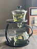 介屋懒人自动泡茶神器茶具套装家用轻奢高档玻璃功夫茶壶办公室喝茶 鹿语懒人茶具+6杯 7头 实拍图