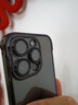 伊硕【无边框隐形】超薄电镀全包镜头膜适用iphone手机壳透明电镀手机壳苹果手机保护套简约轻奢款 深空黑 【超薄无边框，玻璃镜头膜】 iPhone14Pro 实拍图