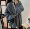 妙奕嘉毛衣女士针织衫外套开衫春秋冬季衣服女装2025新款慵懒风外搭洋气 无扣慵懒毛衣外套【灰色】 均码 【建议70-130斤】 实拍图