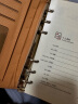 法拉蒙（faramon）活页笔记本子文具A6商务办公记事本小号活页本可随身携带皮面日记本 A6-棕色 晒单实拍图