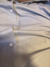 金利来【桑蚕丝】2023春夏男士衬衣凉感弹力商务短袖衬衫 蓝格-65 XL  晒单实拍图