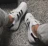 adidas SUPERSTAR复古低帮贝壳头运动板鞋男女阿迪达斯官方三叶草   白/一号黑 (推荐女生选小半码)   43 43(265mm)女生推荐选小半码 实拍图