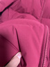 坦博尔羽绒服女短款秋冬连帽宽松保暖女士外套厚TD236356 酱紫红 175  实拍图