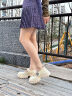 星期六（St&Sat）玛丽珍鞋女2024春夏季新款一字带时尚单鞋女法式皮鞋女防水台女鞋 米色 35 晒单实拍图