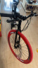 EG7 变速死飞山地车自行车成人实心胎轻便单车活飞公路赛车学生男女 60刀-黑黑红 实拍图