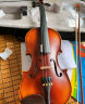 克莉丝蒂娜（Christina）手工实木小提琴初学入门考级进阶儿童成人大学生专业乐器v04 V02 初学款  仿古色 4/4身高155cm以上 实拍图