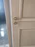 名门 静音门锁室内卧室房门锁家用实木门锁黑色房门把手分体静音锁具 静音雅致金锁+门吸+4寸子母3片 左开 实拍图