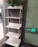 耐家（Naijia）书架置物架落地卧室家用多层储物铁艺收纳展示客厅梯形架子 【五层层间加高】白色-50cm 实拍图