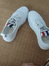 笠足典板鞋男鞋新款小白鞋夏季透气网布鞋青少年时尚休闲韩版潮鞋 白色 41运动码 实拍图