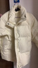 雪中飞短款羽绒服女新款时尚小个子冬休闲百搭舒适立领加厚保暖外套 白色 L 实拍图