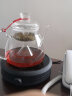 扬器加厚蒸煮茶壶纯玻璃喷淋式蒸茶器大容量烧水泡茶壶智能电陶炉套装 加厚C款+雅黑色智能炉 1件 实拍图