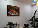 帝旗原创手绘风景油画客厅沙发背景墙装饰画简约现代卧室床头挂画双拼 B款单幅 70X70-现货 实拍图