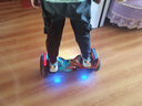 凤凰（Phoenix）【上市品牌】智能平衡车儿童学生双轮思维车成人两轮发光平行车 10英寸红蓝火焰款 实拍图