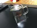 宣室堂 透明玻璃公道杯家用耐热功夫茶具配件带不锈钢过滤茶漏 加厚过滤茶网茶海分茶器小号玻璃杯子滤茶器 公道杯+茶漏350ml 实拍图
