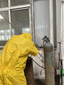 海锐得防护服耐酸碱化学实验室工作服HG6940L黄色XXXXL码 实拍图