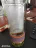 佐卡佳（zuo kaja）茶水分离泡茶杯办公室家用耐热过滤茶叶双层玻璃杯大容量车载水杯 木纹色340ml 实拍图
