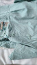 俞兆林（YUZHAOLIN）母亲节中老年女装中老年妈妈夏装新款纯棉短袖民族风绣花唐装休闲 浅蓝色2_套装 3XL_建议[115-130斤] 实拍图