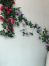 映容 仿真玫瑰花 植物藤条假花藤蔓室内空调管道缠绕装饰花串阳台壁挂塑料绢花暖气遮挡拱门吊顶装扮用品 9朵-浅紫玫瑰（2条） 通用 实拍图