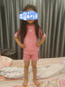 李宁（LI-NING）儿童泳衣男女童分体防晒冲浪服舒适透气海边温泉泳装671粉色140 实拍图