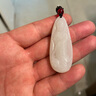 玉菲雅真玉观音吊坠男士玉观音菩萨玉坠女玉石挂件项链青白玉吊坠玉器牌 柳叶观音 实拍图