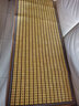 正帆夏季沙发凉席垫套麻将凉席垫防滑飘窗垫竹席夏天麻将席坐垫沙发罩 金色窄边款【双牛筋+防滑底】 60*150cm沙发垫 实拍图