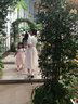 恋的夏天连衣裙学生女生裙子夏季2022新款气质高中生初中生衣服韩版长款法式仙女裙少女热天学院风中长裙 杏色配绿领带 均码 实拍图