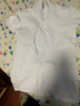 功夫蚂蚁儿童白色短袖T恤学生翻领衬衣中大童polo衫男女童夏季校服棉上衣 白色-纯色款 170 实拍图