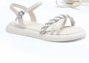 星期六（St&Sat）女鞋小香风舒适凉鞋条带平底沙滩鞋 乳白色 36 晒单实拍图