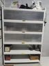 帅仕（shuaishi）厨房用具置物架落地多层餐边柜收纳碗柜家用橱柜微波炉烤箱储物柜 【升级特厚】白6层120长42深 实拍图