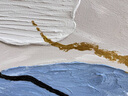 墨派（Mopai）客厅装饰画沙发背景墙手绘油画现代轻奢挂画抽象艺术三联肌理壁画 艺术人生A款 小套(左右40x60+中80x60)手绘 实拍图