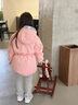 戴维贝拉（DAVE＆BELLA）女童羽绒服男童90绒保暖羽绒衣儿童冬装幼儿新年宝宝冬季外出服 像皮粉DB16448 90 cm（建议身高80-90cm） 实拍图