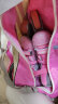 京东京造溜冰鞋男女儿童6码可调轮滑鞋多功能单双排旱冰鞋直排轮 粉色 L码 实拍图