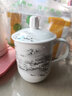 鹏博陶瓷景德镇陶瓷茶杯带盖办公室水杯会议杯家用泡茶瓷器杯子定制LOGO 优等品雪景 实拍图